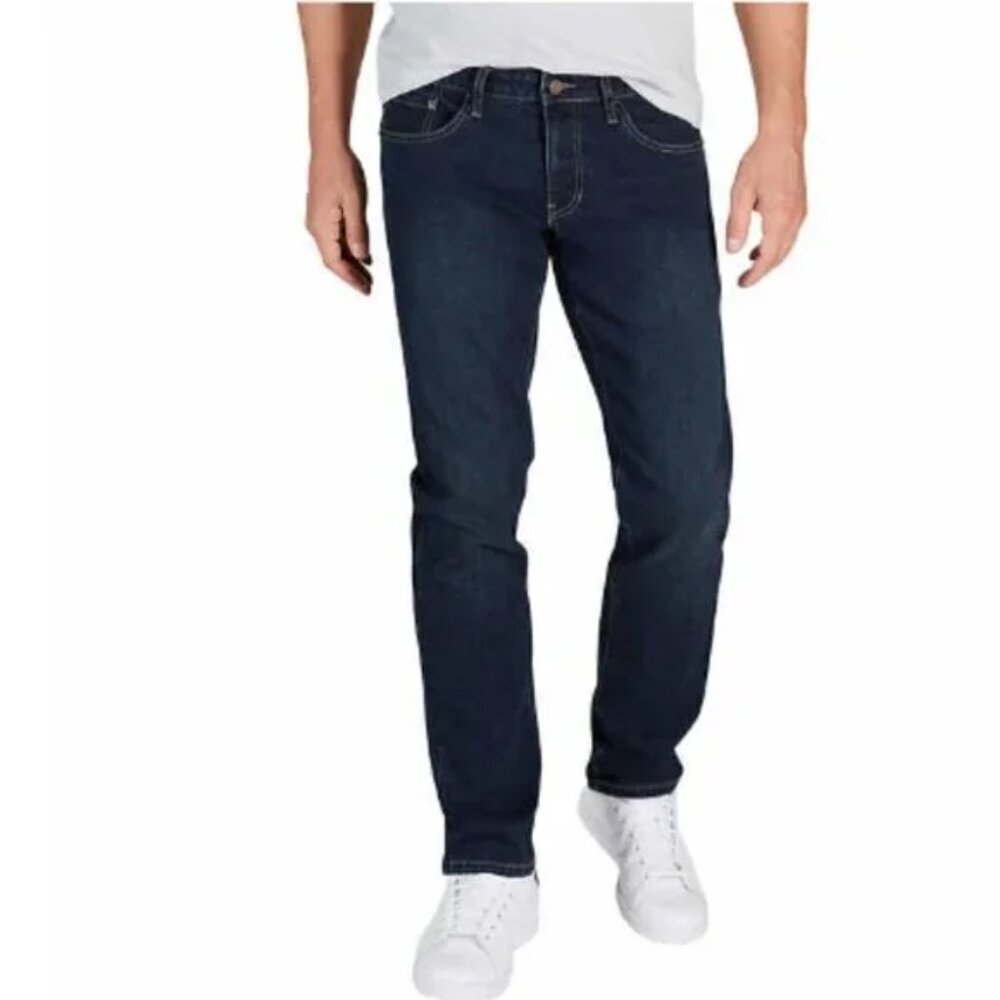 IZOD 40x32 Men’s Comfort Stretch Straight Fit Dark Wash Blue Jean
